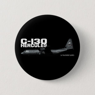 C-130 Hercules Ronde Button 5,7 Cm