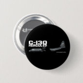 C-130 Hercules Ronde Button 5,7 Cm (Voorkant /achterkant)