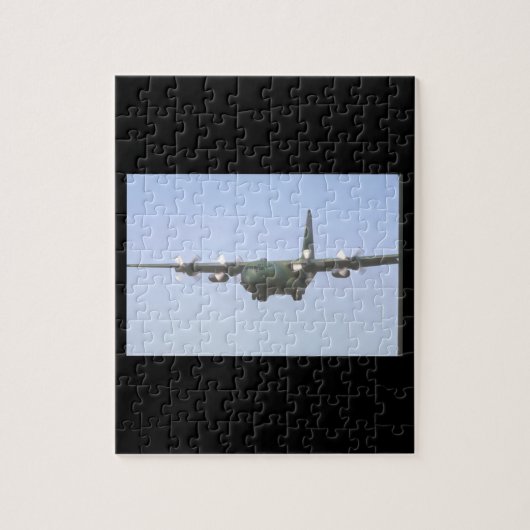 C-130 Hercules Transport_Militair Vliegtuig Legpuzzel (Verticaal)