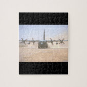 C-130 Hercules Transport_Militair Vliegtuig Legpuzzel (Verticaal)