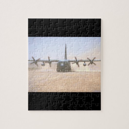 C-130 Hercules Transport_Militair Vliegtuig Legpuzzel (Verticaal)