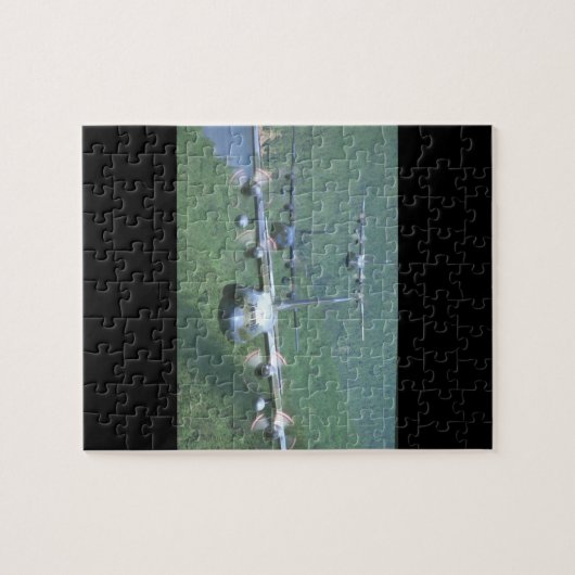 C-130 Hercules Transport_Militair Vliegtuig Legpuzzel (Horizontaal)