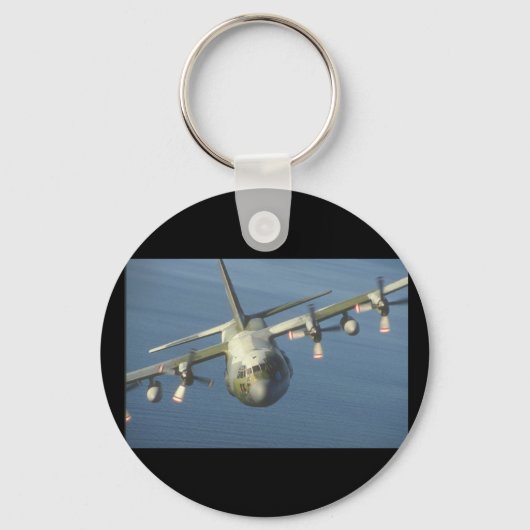 C-130 Hercules Transport_Militair Vliegtuig Sleutelhanger (Voorkant)