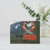 C-130 HERCULES TRANSPORT VLIEGTUIG NOSE ART BRIEFKAART (Staand voorkant)