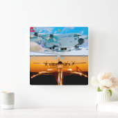 C-130 HERCULES VIERKANTE KLOK (Huis)