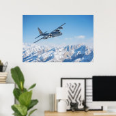 C-130 Hercules Vliegtuig Poster (Thuiskantoor)