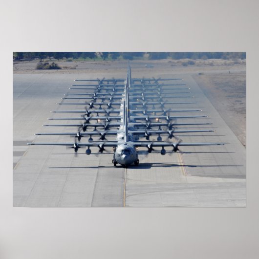 C-130 Hercules Vliegtuig Poster (Voorkant)