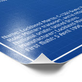 C-130 Hercules - Vliegtuigblauwdruk Plannen AD Foto Afdruk (Hoek)