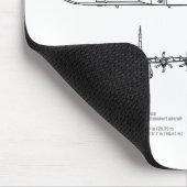 C-130 Hercules - Vliegtuigblauwdruk Plannen AD Muismat (Hoek)