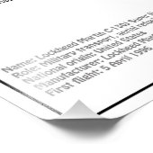 C-130 Hercules - Vliegtuigblauwdruk Plannen BD Foto Afdruk (Hoek)