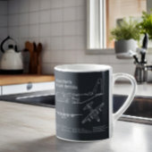 C-130 Hercules - Vliegtuigblauwdruk Plannen PD Koffiemok