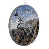 C-130 Militair vliegtuig van HERCULES Dartbord (Voorkant Links)