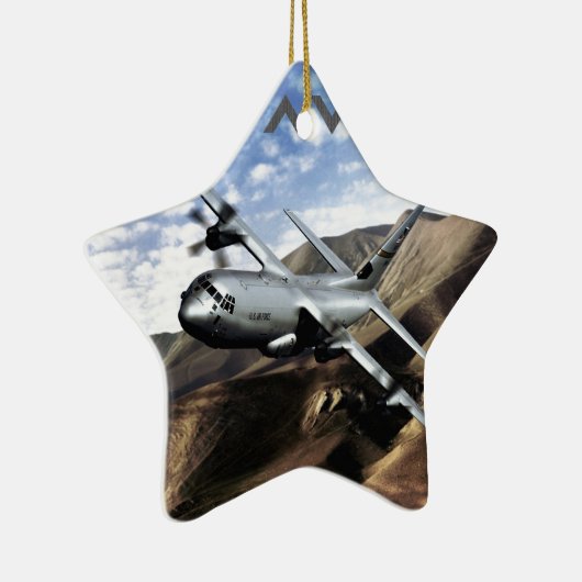 C-130 Militair vliegtuig van HERCULES Keramisch Ornament (Rechts)
