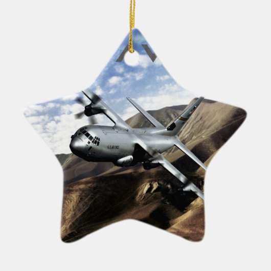C-130 Militair vliegtuig van HERCULES Keramisch Ornament (Voorkant)