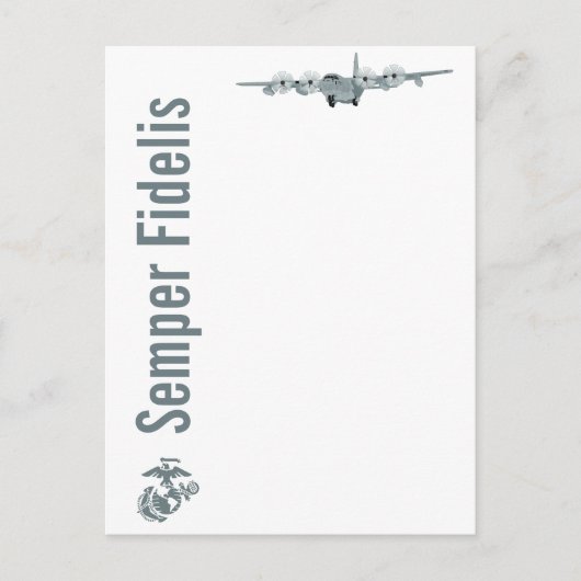 C-130 USMC Aviation Briefkaart (Voorkant)