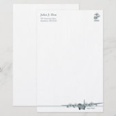 C-130 USMC Aviation Stationery Briefpapier (Voorkant / Achterkant)