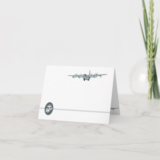 C-130 USMC Luchtvaart Notecard Kaart (Voorkant)