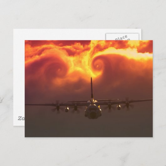 C-130 vortex briefkaart (Voorkant / Achterkant)