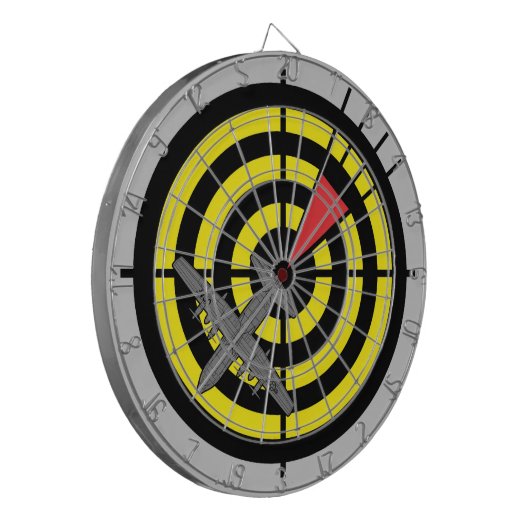 C-130 WIC-dartboard Dartbord (Voorkant Links)