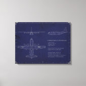 C-130H Blauwdruk op Canvas (Voorkant)