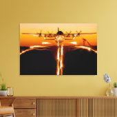 C-130H HERCULES 24x36 Canvas Afdruk (Insitu (Woonkamer))