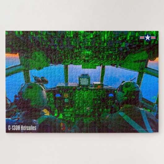 C-130H HERCULES COCKPIT (20x30 INCH) Legpuzzel (Horizontaal)