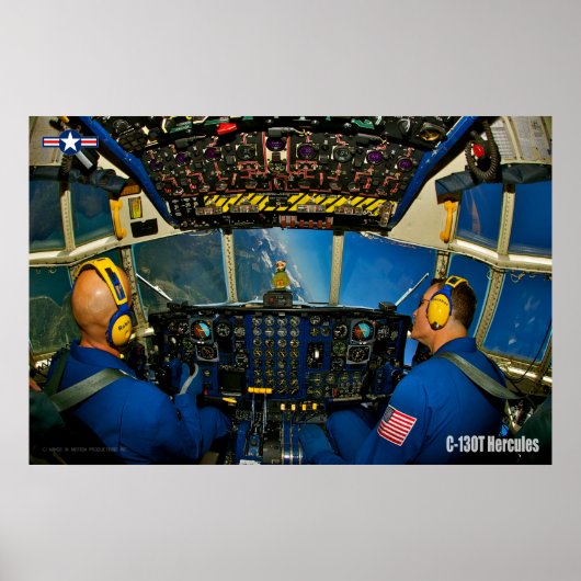C-130T HERCULES COCKPIT POSTER (Voorkant)
