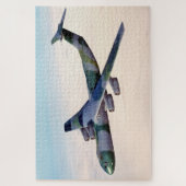 C-141 Militaire strategische vlieglifter Legpuzzel (Verticaal)