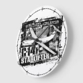 C-141 Starlifter Grote Klok Acryl Wandklok (Hoek)