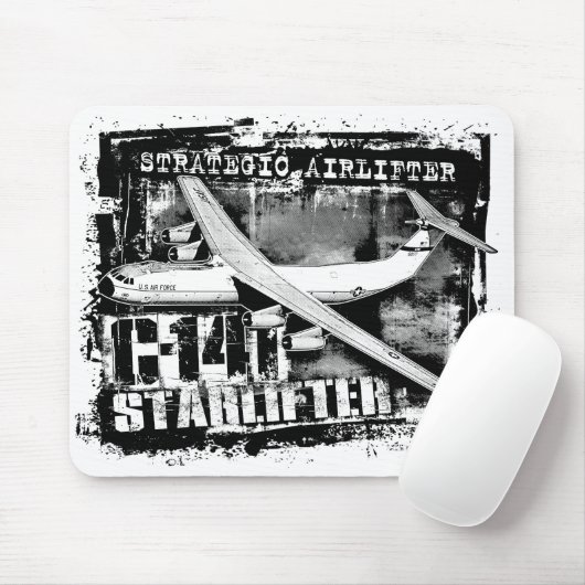 C-141 Starlifter Muismat Mousepad (Met muis)