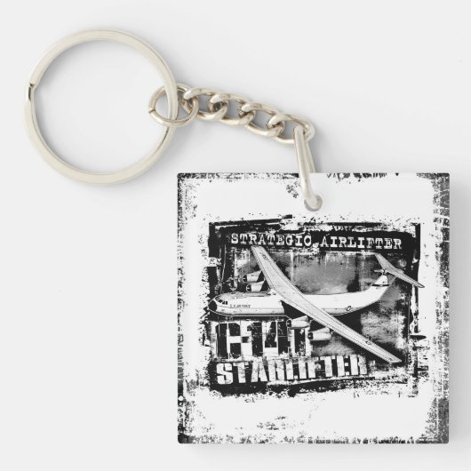 C-141 Starlifter Sleutelhanger Acryl Sleutelhanger (Voorkant)