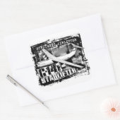 C-141 Starlifter Vierkante Sticker Sticker (Envelop)