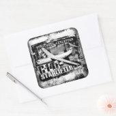 C-141 Starlifter Vierkante Sticker Sticker (Envelop)
