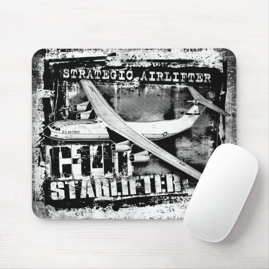 C-141 Startlifter Muismat Mousepad (Met muis)