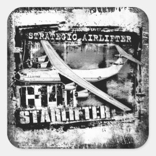 C-141 Startlifter Square Sticker Sticker