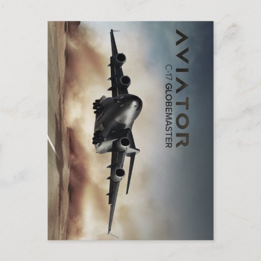 C-17 Globemaster Cargo-vliegtuig Briefkaart (Voorkant)