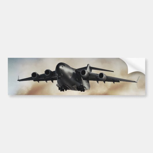 C-17 Globemaster Cargo-vliegtuig Bumpersticker (Voorkant)