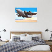 C-17 GLOBEMASTER III 24x36 Canvas Afdruk (Insitu (Slaapkamer))