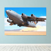 C-17 GLOBEMASTER III 40x60 Canvas Afdruk (Insitu (Houten vloer))