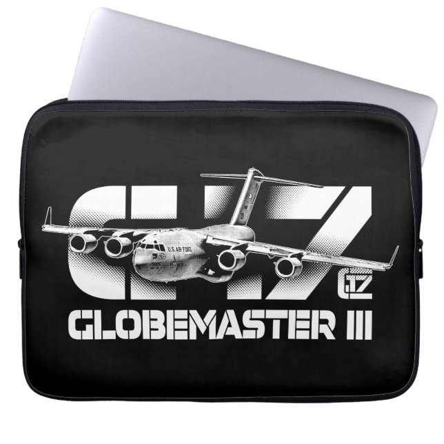 C-17 Globemaster III Electronics Bag Laptop Sleeve (Voorkant)