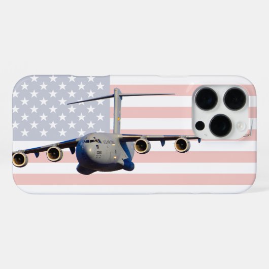 C-17 GLOBEMASTER III iPhone HOESJE (Achterkant horizontaal)