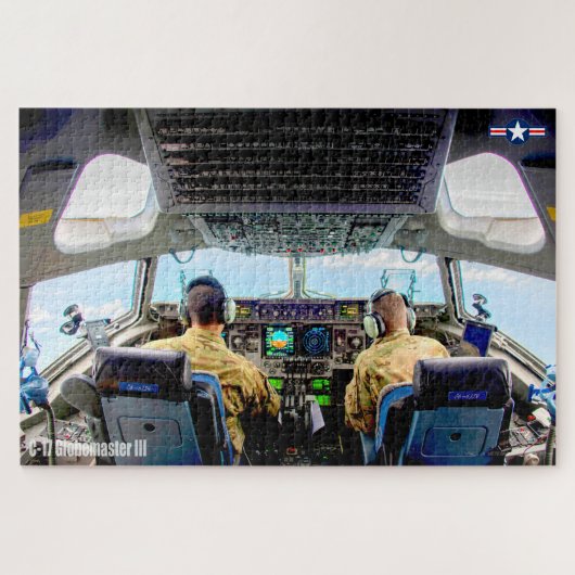 C-17 GLOBEMASTER III-KOPPIT (20 x 30 INCH) Legpuzzel (Horizontaal)