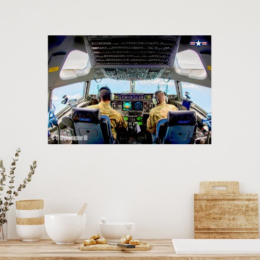 C-17 GLOBEMASTER III KOPPIT POSTER (Keuken)