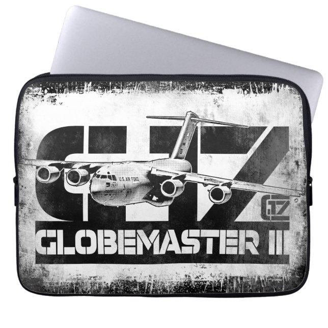 C-17 Globemaster III Laptop Sleeve Electronics Bag (Voorkant)
