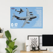 C-17 GLOBEMASTER III POSTER (Thuiskantoor)
