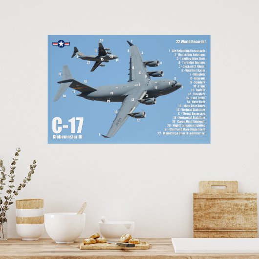 C-17 GLOBEMASTER III POSTER (Keuken)