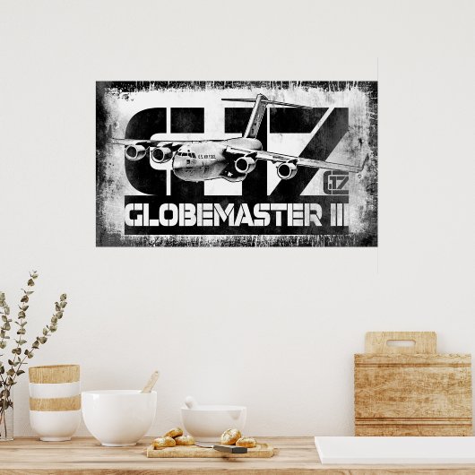 C-17 Globemaster III Poster Poster (Keuken)