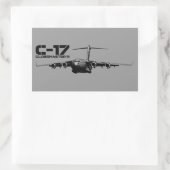 C-17 Globemaster III Rechthoekige Sticker (Tas)