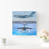 C-17 GLOBEMASTER III VIERKANTE KLOK (Huis)