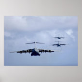 C-17 Globemaster III-Vliegtuig Poster (Voorkant)